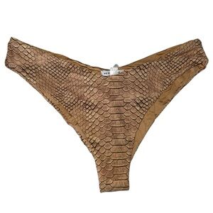 WeWoreWhat Delilah Snake Print Bikini Bottom